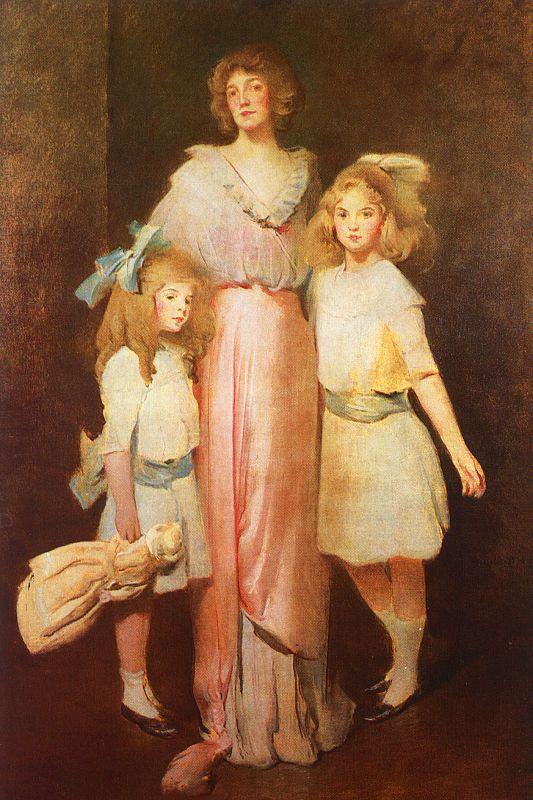 John White Alexander Mrs Daniels with Two Children